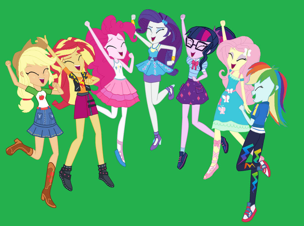 MLP: Equestria Girls - The Humane 7 Cheering by PrincessCreation345 on ...