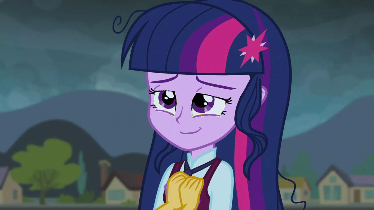 Sci Twi smiles at Sunset Shimmer in forgiven by PrincessCreation345 on ...