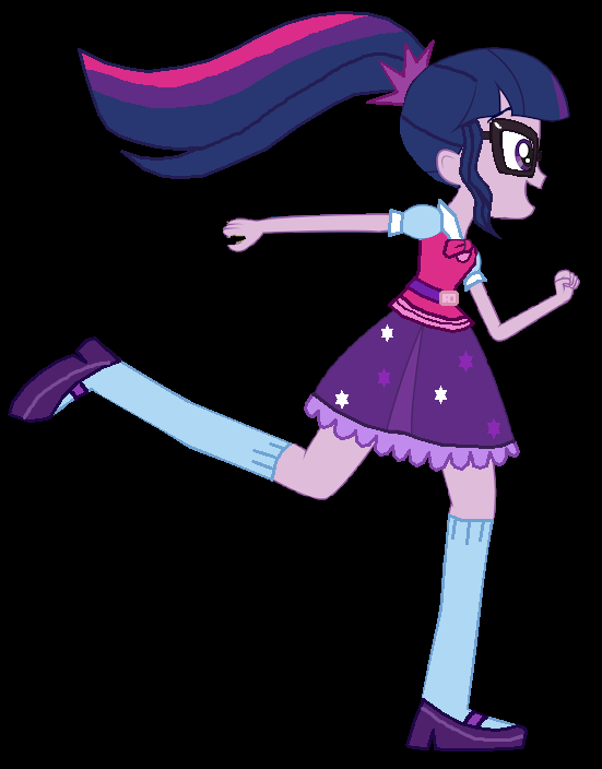 MLP: EG- Sci Twi/Twilight Sparkle runs by PrincessCreation345 on DeviantArt