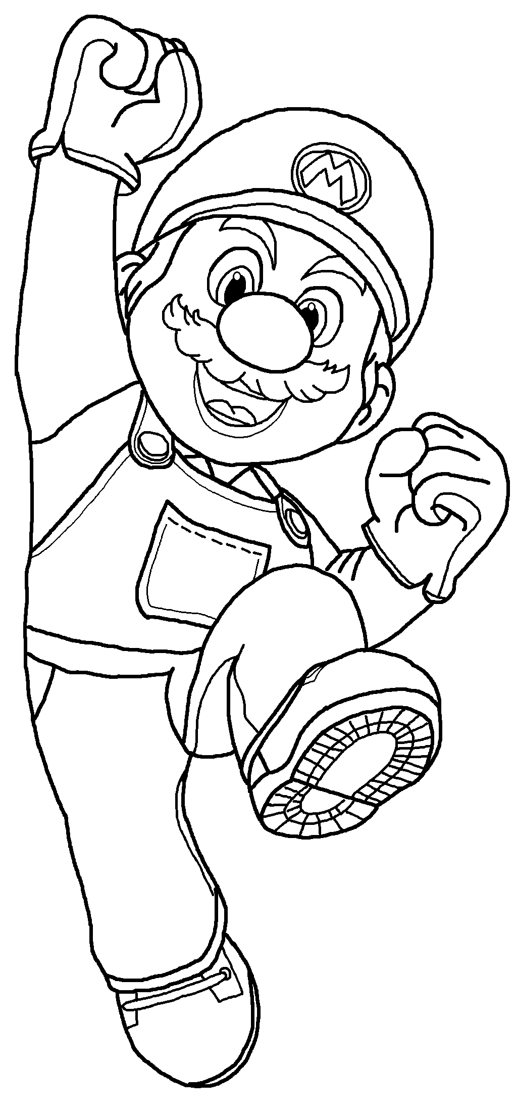 Mario (custom-made coloring page) by PrincessCreation345 on DeviantArt