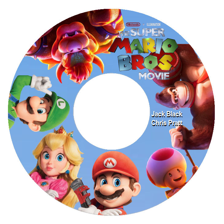 The Super Mario Bros. Movie (2023) DVD Disc (V1) by PrincessCreation345