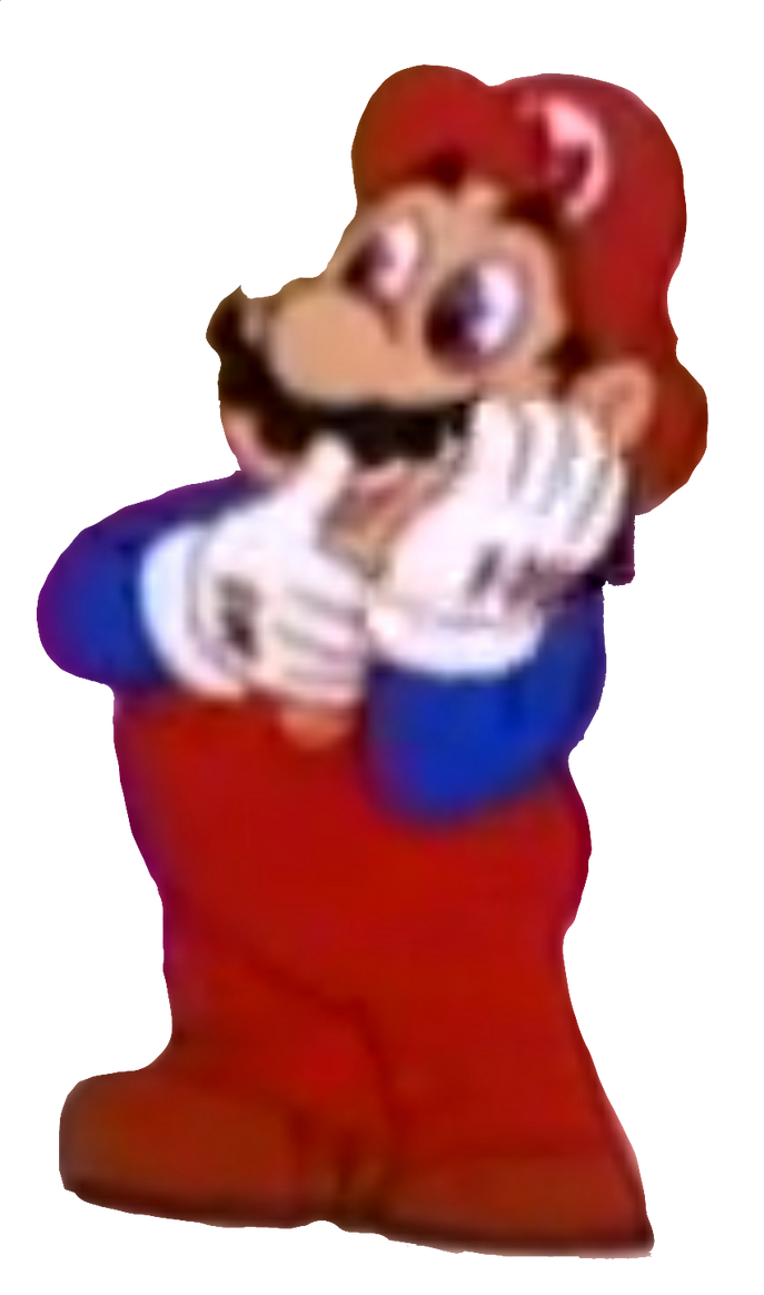 Mario scratching (PNG) by PrincessCreation345 on DeviantArt