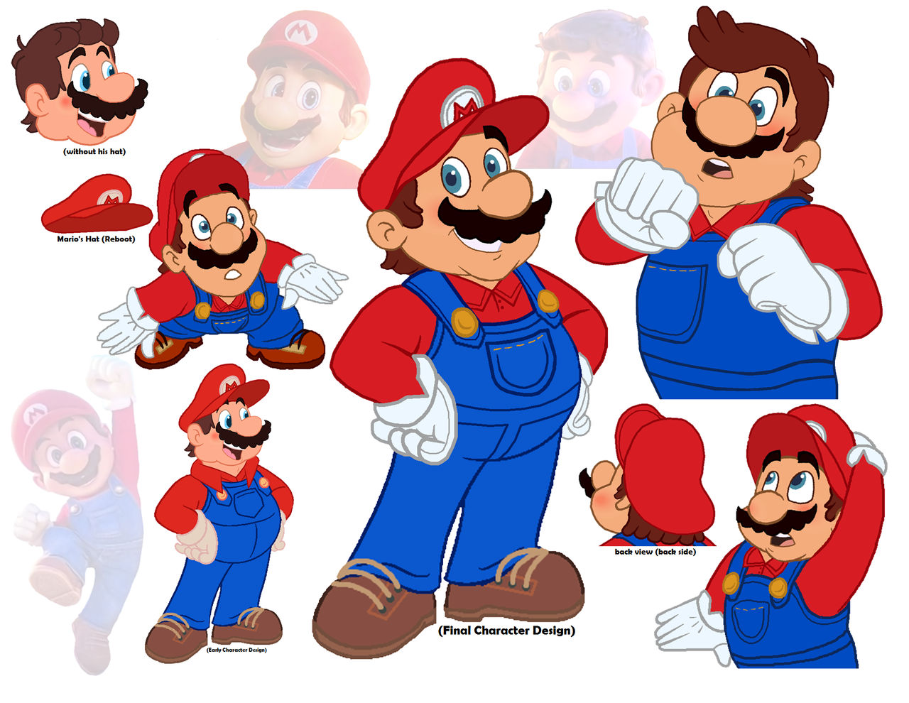 SMBSS (Reboot) - Mario (Character Design) by PrincessCreation345 on ...