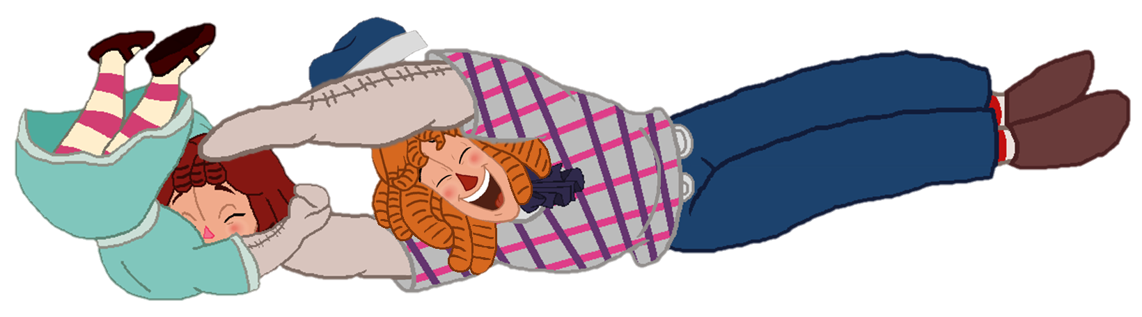 Feeling Raggedy Raggedy Penny and Andrew playing by PrincessCreation345 on DeviantArt