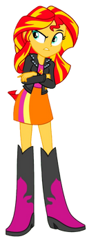 MLP EG - detemined Sunset Shimmer (PNG)