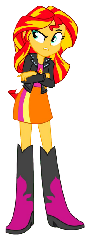 MLP EG - detemined Sunset Shimmer (PNG)