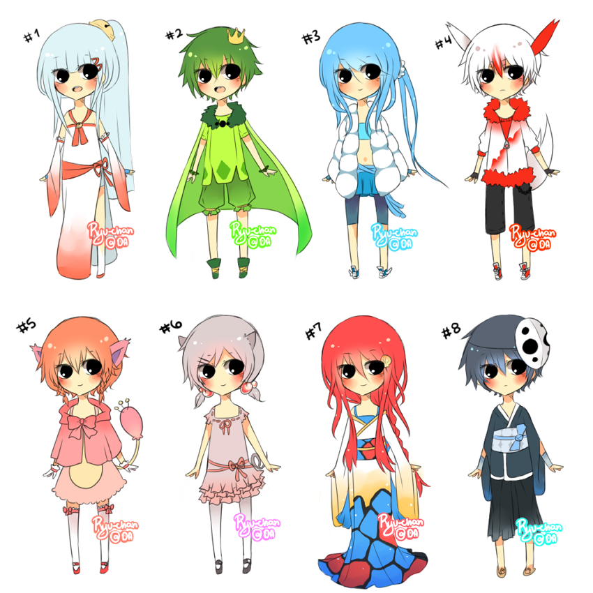 3rd Gen Pokemon Gijinka Adoptables Auction[CLOSED]