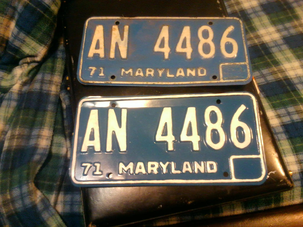 1971 maryland plates before and after