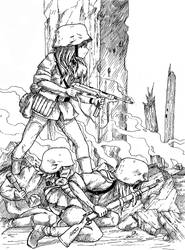 Waffen SS in Battle