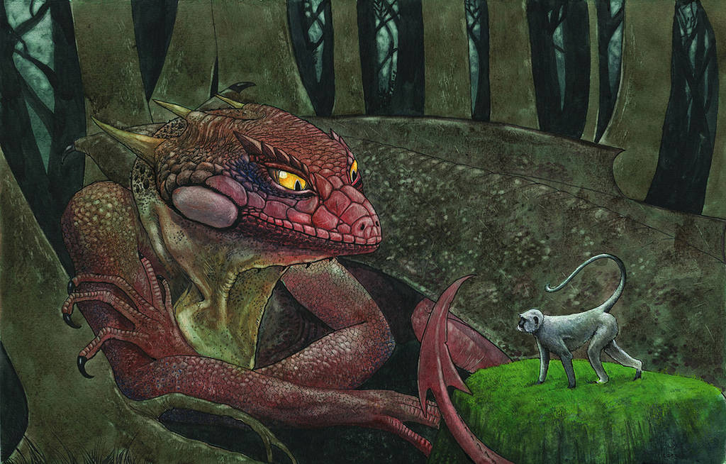 Dragon and Monkey by Odomi2 Dragon and Monkey by Odomi2
