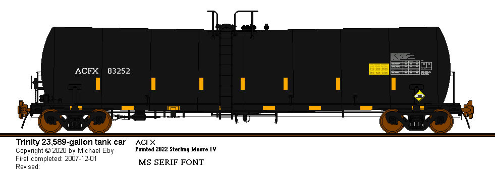 ACFX Trinity 23589 Tank Car 83252 by trainfan4449 on DeviantArt