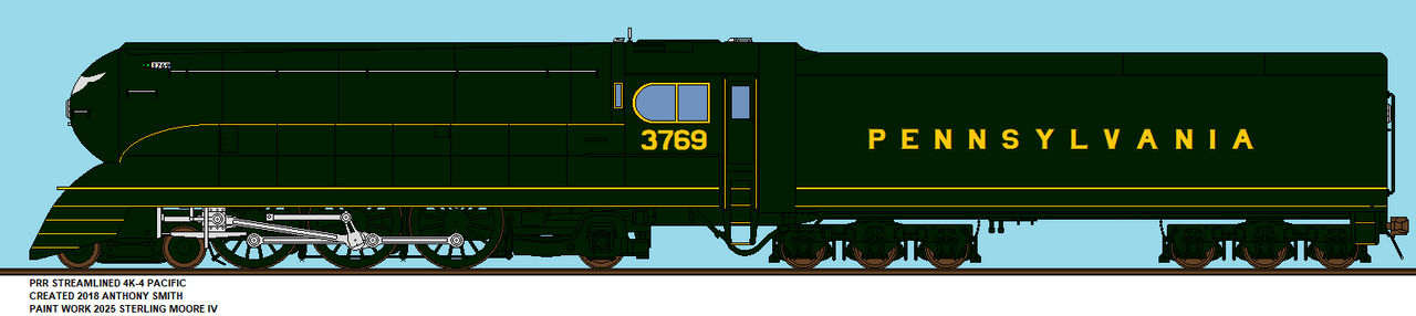 Prr K PRR K-4 streamlined 3769 2025 by trainfan4449 on DeviantArt