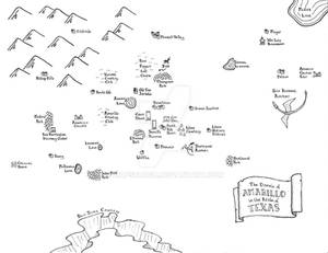 Fantasy map of Amarillo