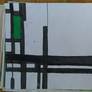 Black Lines and Green Rectangle