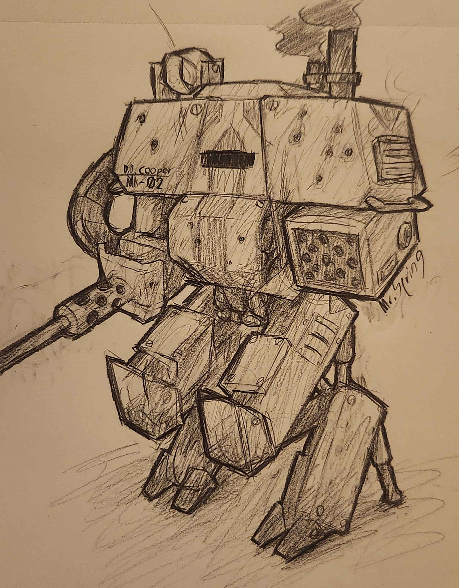 Mech Generic Generic mech sketch by MrSpring117 on DeviantArt