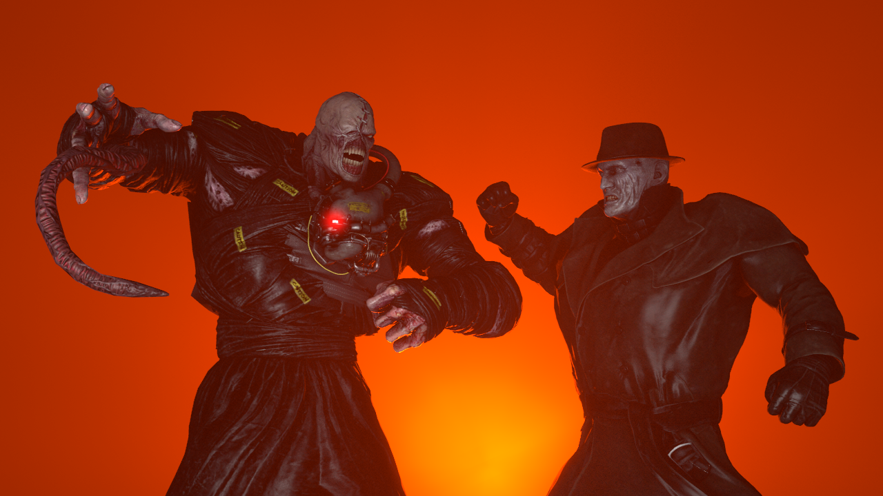 Nemesis vs Mr.X by GODZILLA3000Da on DeviantArt