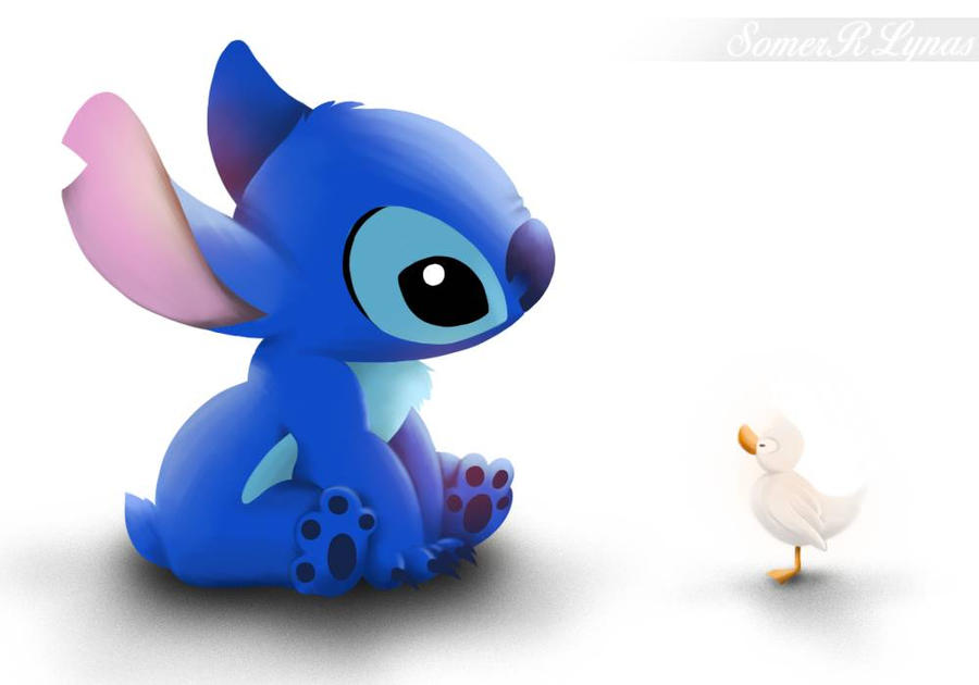 Stitch and the not so ugly duckling! by ArtiSom on DeviantArt