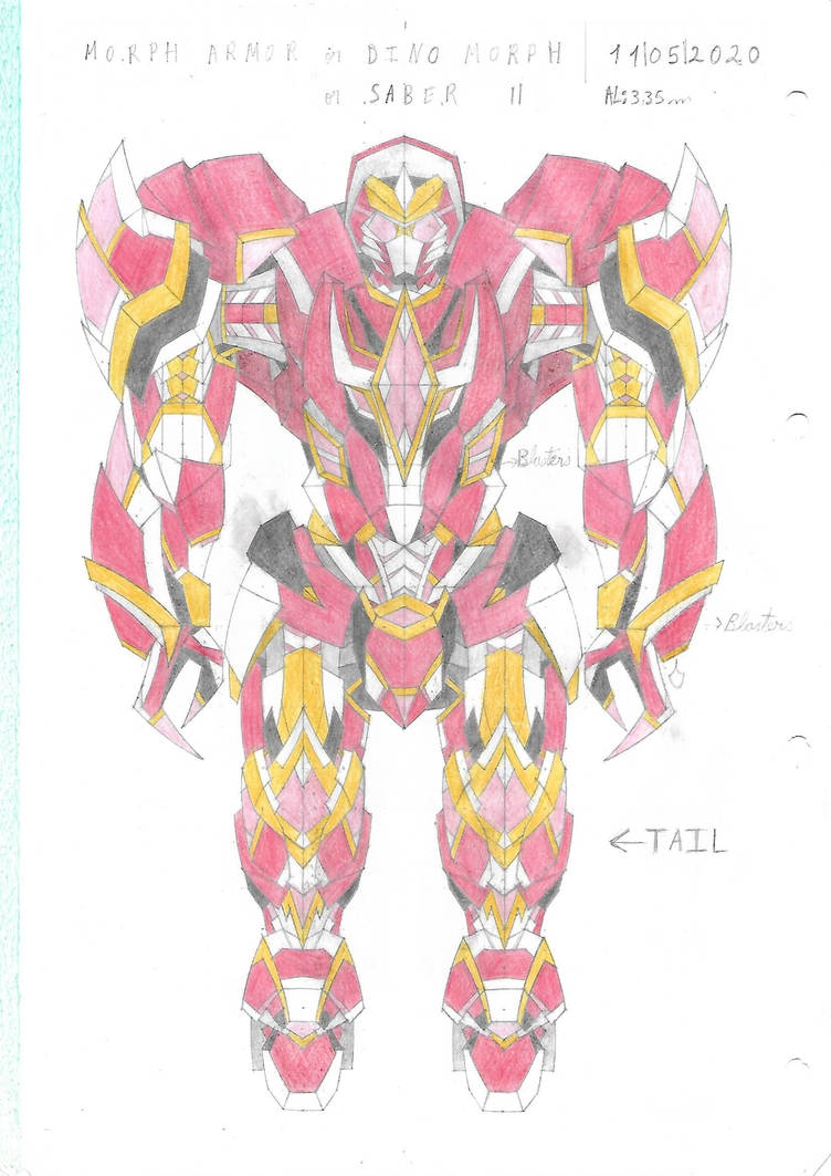 Power Ranger Mighty Morphin Red Zord by YellenAmaro on DeviantArt