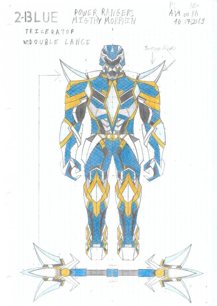 Power Ranger Mighty Morphin Blue Ranger by YellenAmaro on DeviantArt