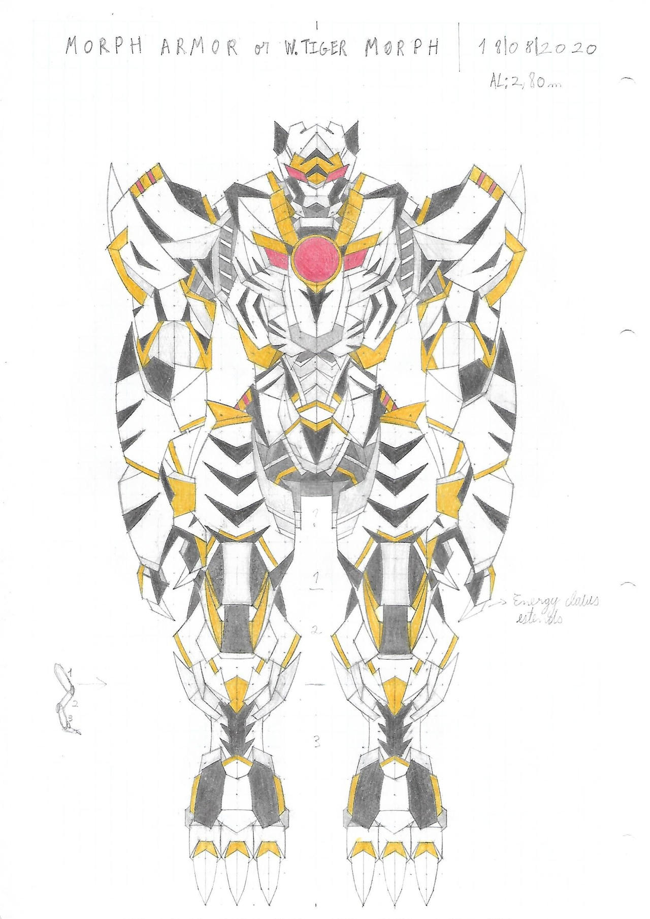 Power Ranger Mighty Morphin White Zord by YellenAmaro on DeviantArt