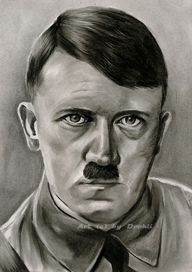 Adolf Hitler Charcoal by Drehli on DeviantArt