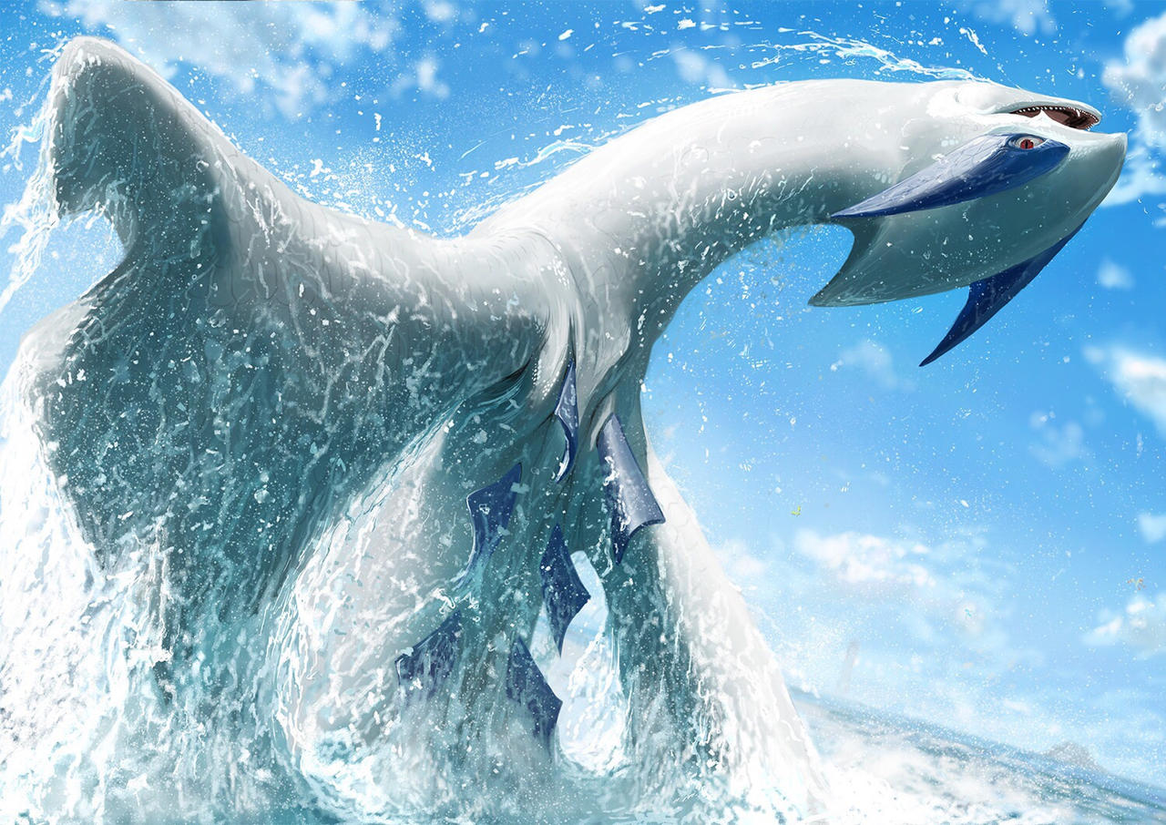 Pokemon: Lugia by LindseyWArt on DeviantArt