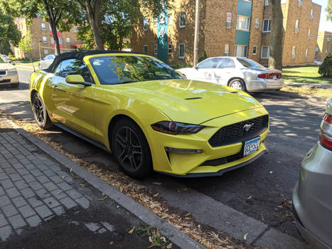 Bright Mustang Convertible