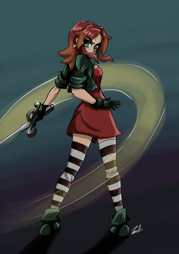 Air Ripper Girl Girl with Rapier by raulzilla on DeviantArt