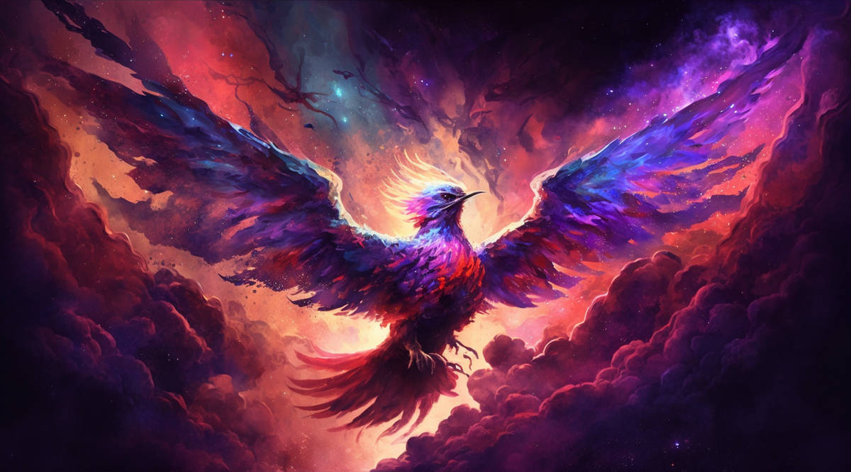 Purple Flame Phoenix by Daedra64 on DeviantArt