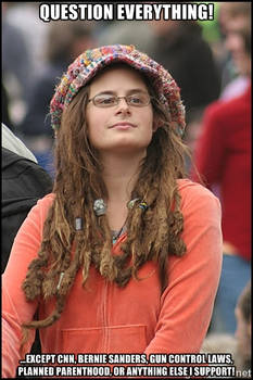 College Liberal Girl Meme: Independent Thinking