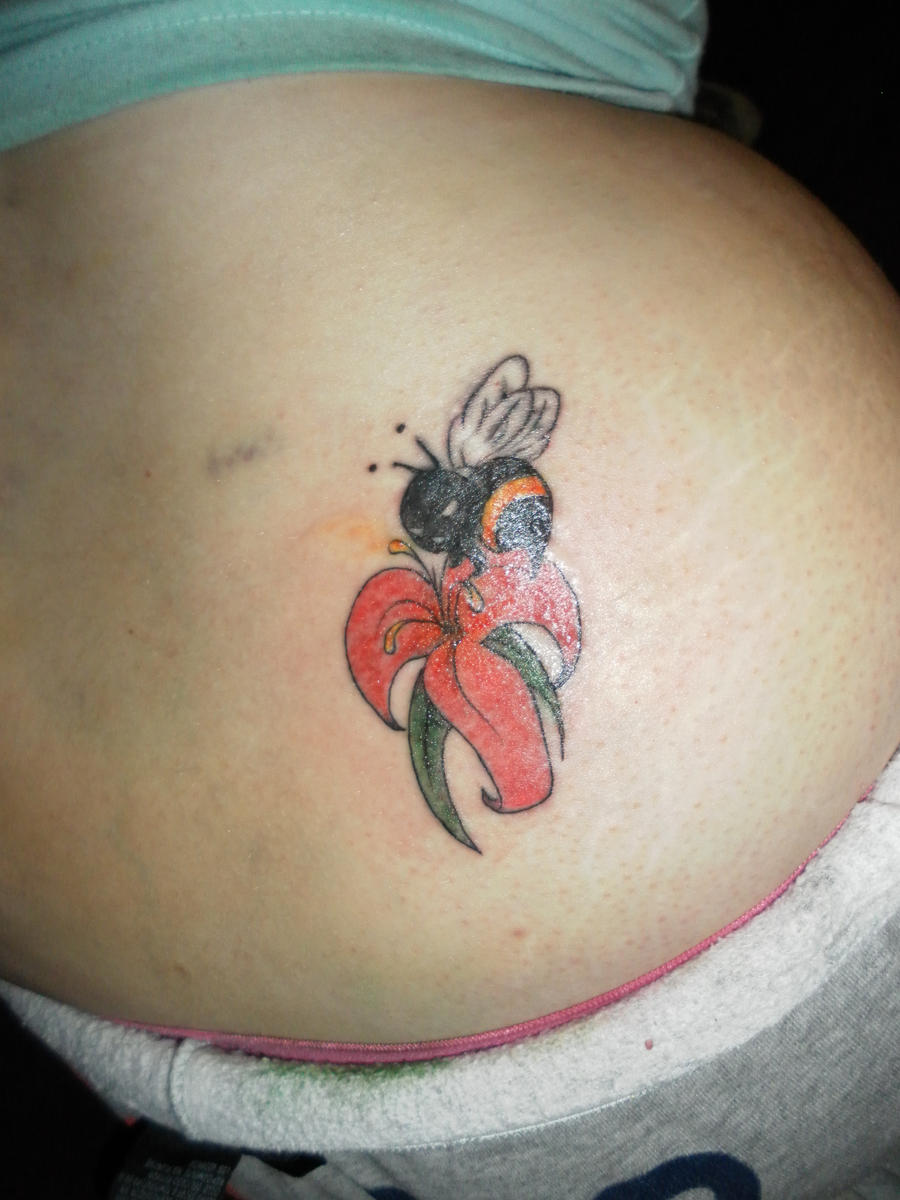 Lower Back Tat- Bumble Bee