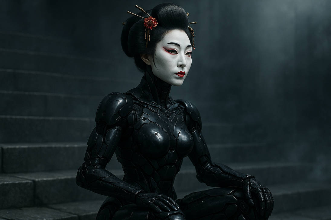 Ultra Tech Geisha 20251009 1953 Futuristic Geisha Android simple com by jemagomoen on ...