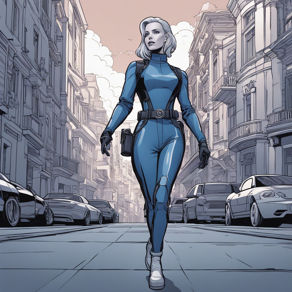 Drawing Female Android A monochromatic sketch depicts a female android wi by jemagomoen on ...