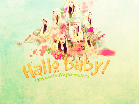 Hallo Baby Qri [Wallpaper for meimei]