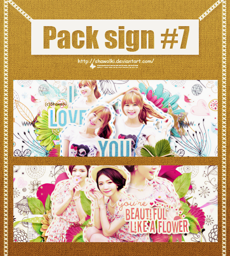 Pack sign #7 (Tell me if u want psd)