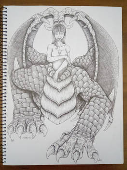 princesa lagarto boceto