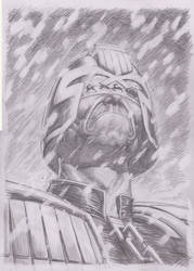 Dredd XMas Pinup Pencils