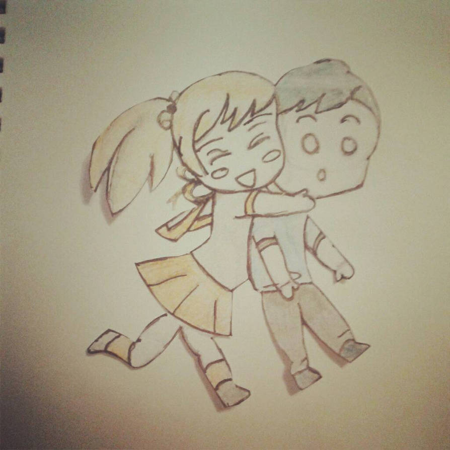 Chibi Hug by Jennasaurus02 on DeviantArt