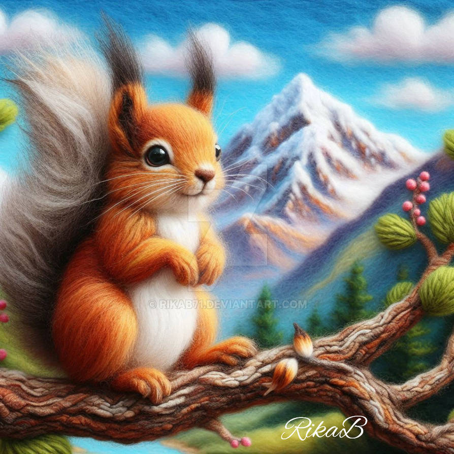 Squirrel Deviantart Little Squirrel by RikaB71 on DeviantArt