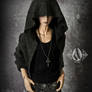 bjd cloth ( dark hoodie )