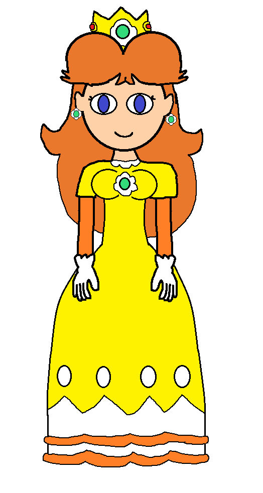 Princess Daisy my design by SuperPac-Mario64 on DeviantArt