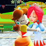 (MMD) Daisy and White Mage hugging each other
