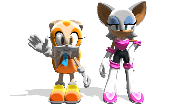 Cream Vs Rouge (MMD) Cream and Rouge by SuperPac-Mario64 on DeviantArt