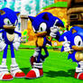 [MMD] 4 Sonic's