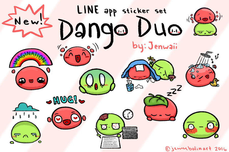 Dango Duo LINE stickers by thejenty on DeviantArt
