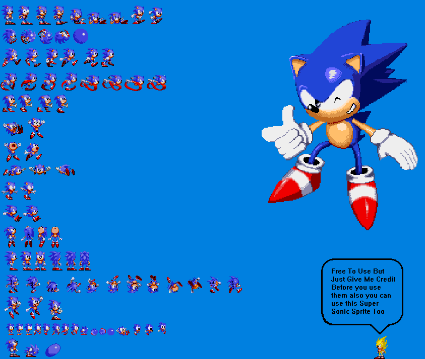 Anime-ish Sonic Sprite Sheet by SonicManiaFan1074 on DeviantArt