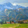 Mountain View- Tatra mountains, oil