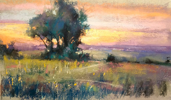 sunset, pastel