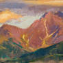 Tatra mountains, quick sketch- pastel