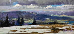 Mountain thaw, pastel